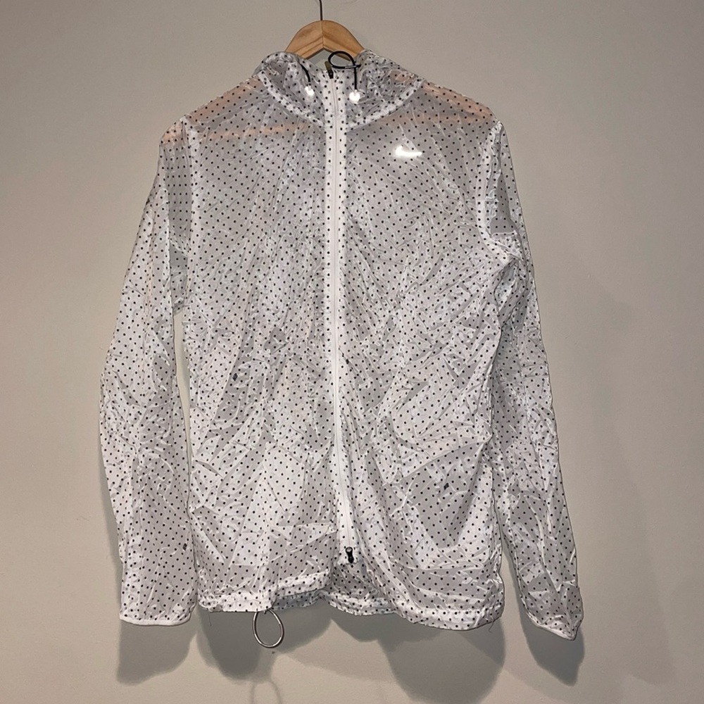 Nike Running coat polka dot size large womens